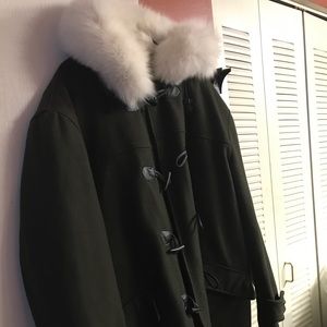 Men’s Army Green Wool PeaCoat